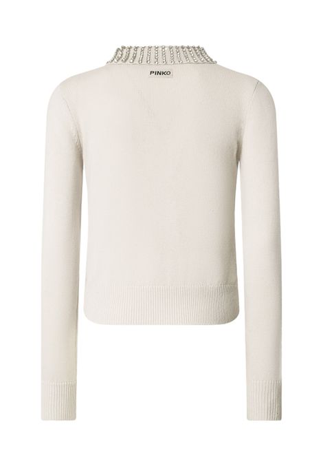 Collar jumper with rhinestones PINKO | sweaters | 105530 A2S4I23